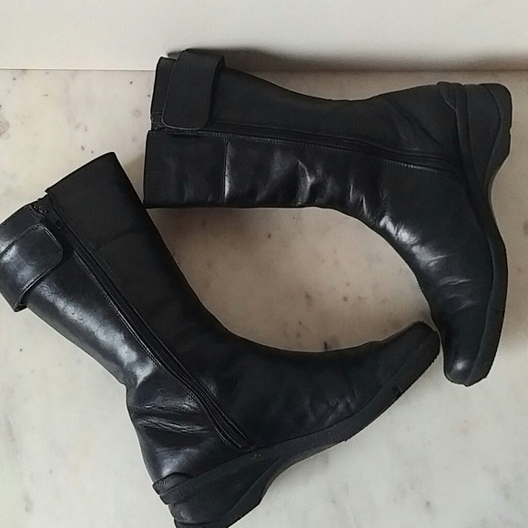 AQUATALIA - black waterproof Leather boots - Picture 5 of 8